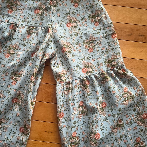 Paper bag waist wide leg pants 9 - Picture 9 of 14